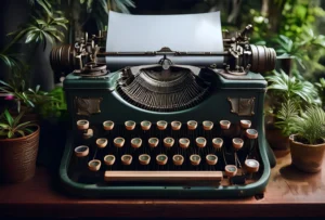 Maquina de escribir estilo vintage