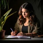 Firefly una chica diseñando la portada de un libro